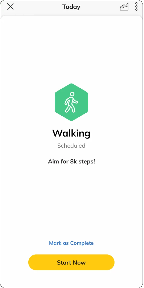Daily steps and activity tracking inside the IFC App